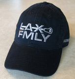 Lax Fmly adjustable hat - black/grey embroidery
