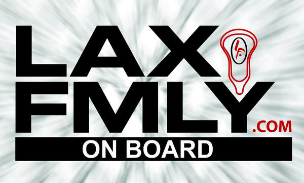 LAX FMLY ON BOARD car sticker