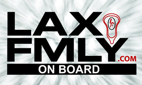 LAX FMLY ON BOARD car sticker